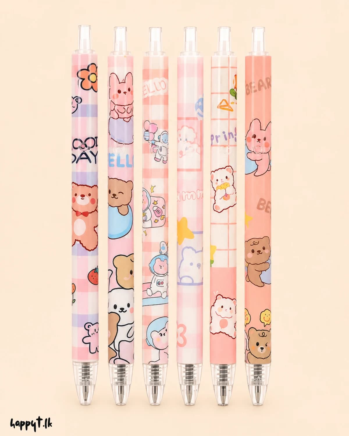 Kawaii Cartoon Gel Pen – Black