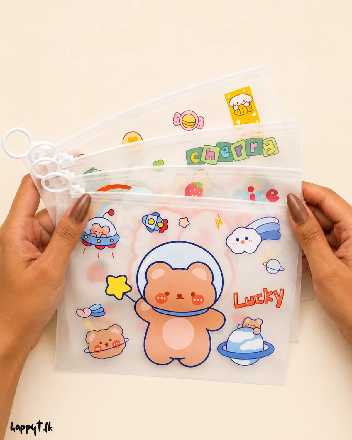 A5 Transparent Zipper Pouch