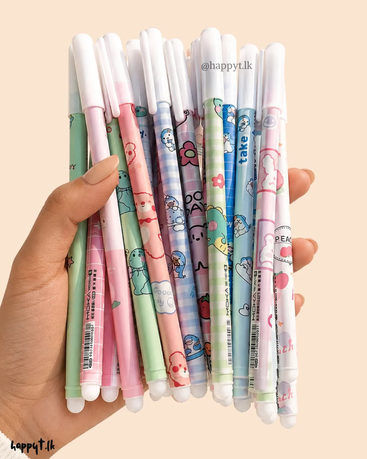 Cute Erasable Pen - (Blue Ink) Random Design